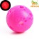 Ball with paws luminous, 7 cm, pink/white