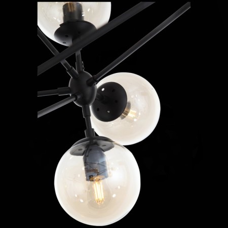 Ceiling Ceiling ST LUCE. SL549.403.21. Stampo. 21x40 watts, E27, 170x170x120 cm, black color-3