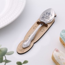 Spoon is nominal, tea, with an engraving 