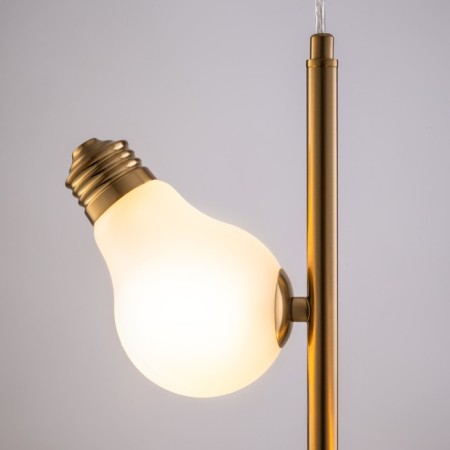 Suspended lamp Freya Fr5372PL-02BS EVIDENCE, 220x220x1500 mm, G9, 2x40W, brass color-8