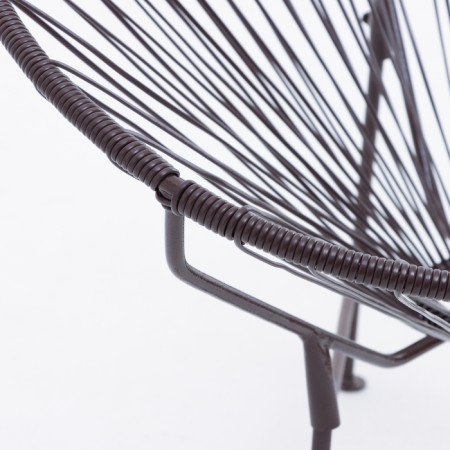 Armchair "Shell", 78 x 88 x 70 cm, brown-2