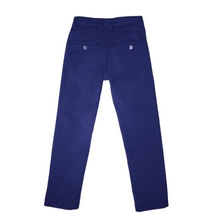 Pants for a boy, height 140 cm, blue color-1