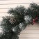 New Year's Wreath "Christmas snow -white with cones silver+berries" (55 cm)