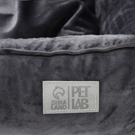 Lynchik for cats and dogs velor Pet Lab, 45 x 40 x 15 cm, gray-4