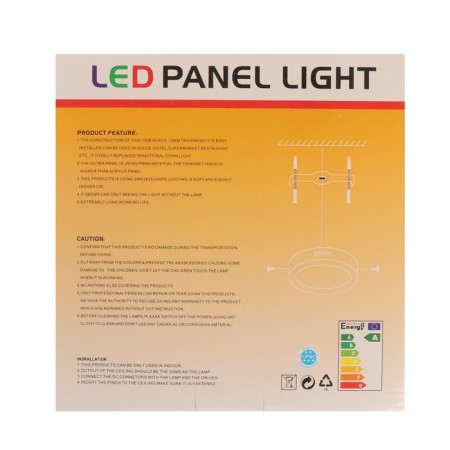 Patch LED lamp C-10, 185x35 mm, 24 W, 2160 lm, 6500 K, circle.-8