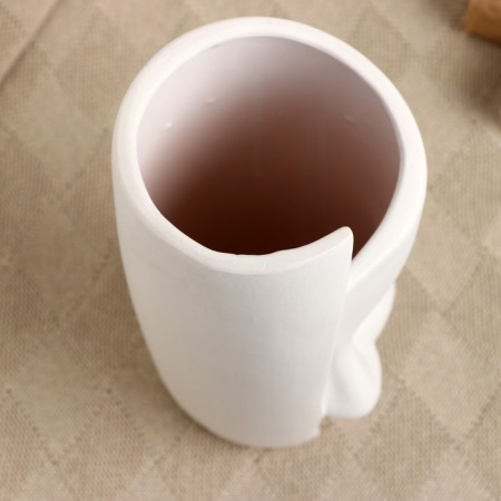 Kashpo - Vase "Moonstone" White 30*12*13cm-3