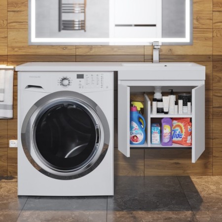 Tumbling for the washing machine Uperwood Magenta, 50 cm, suspended, white, with doors-8