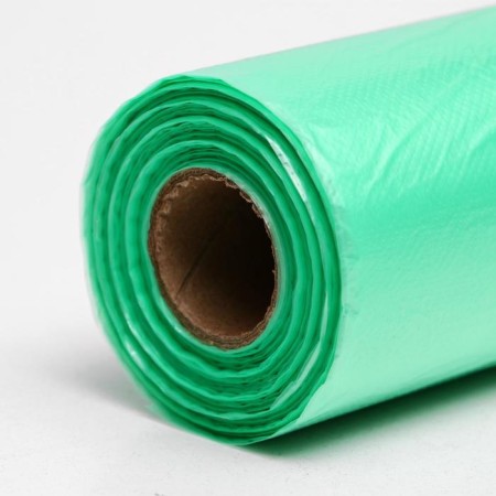 A set of packages of packing, on a sleeve, green, 24 x 37 cm, 8 microns, 400 pcs.-1