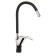 Zein Z2073F kitchen mixer, silicone spout, 40 mm cartridge, brass, black/chrome