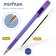 Ballpoint handle Munhwa MC Gold LE, node 0.5 mm, blue ink, rubber emphasis, Mix case