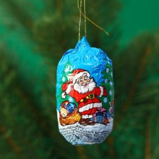 New Year. Chocolate figure 