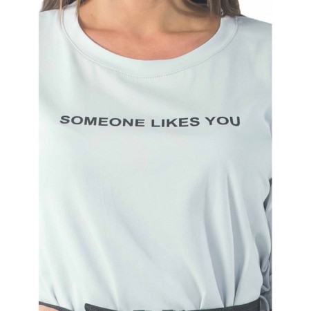 Women's dress Someone Likes You, size 52, light gray color-4