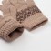 Women's gloves from the Mongol wool "pattern", brown color, size 17-19 (6.5-7.5)