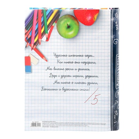 Photo album for graduation "My favorite school" 20 magnetic sheets-3