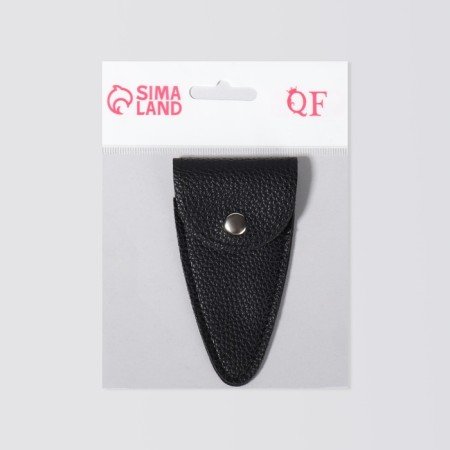Case for storing manicure tools, on a button, 10 × 5 × 0.8 cm, black color-7