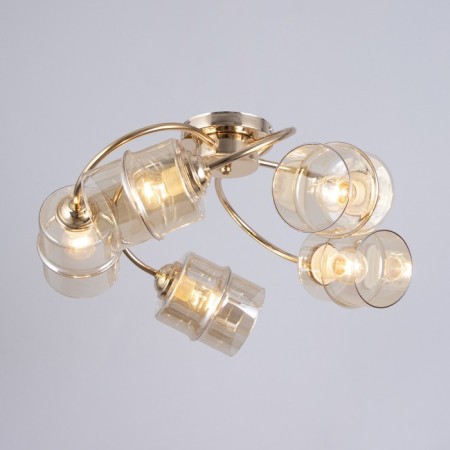 Fox chandelier 5he27 40W gold 58x58x27 cm-1