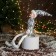 New Year's Jester "in a brilliant suit" 40 cm, silver