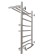 Electric towel "Sanprise" Euromix P8, 500x800 mm, with a shelf, left, chrome