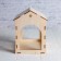 Wooden birdhouse - bird feeder, open