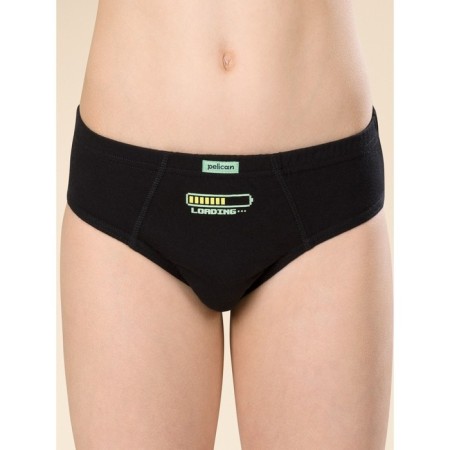 Panties for boys, height 104 cm, color gray, black, 3 pcs-3