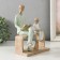 Polystone souvenir "Father and son. Reading" White-green 15.5x12x21 cm