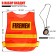 Set of firefighter "firefighter", with a vest, 8 objects