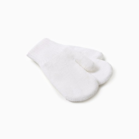 Double mittens, white color, river 12-1