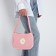 Youth bag with a zipper, pink color