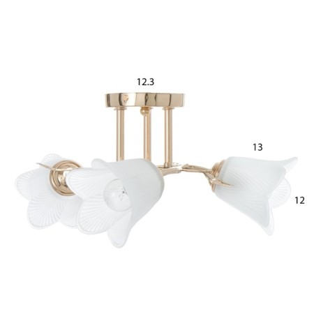 Olana chandelier 3he27 40W gold 43x43x18 cm Bayerlux-3