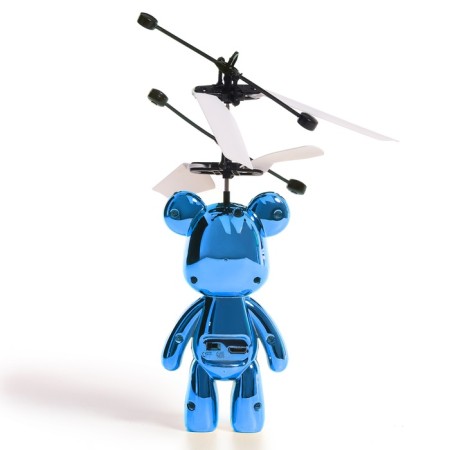 Superbol "Bear Fly", flies, works from the battery, the color is blue-3