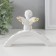Polystone candlestick for 4 candles "Angel Prayer" D-1,2 cm 10.2x13.6x5 cm