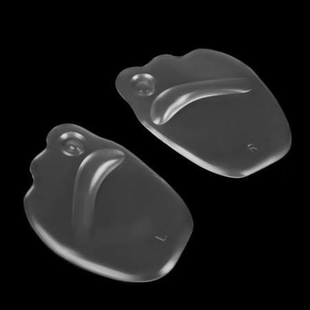 Half -slopes for shoes, on a glue base, silicone, 9.5 × 6.5 cm, pair, color transparent-1