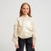Jacket (bomber) children's minku: casual collection kids beige color, height 146