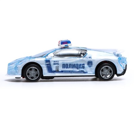 Inertial machine "Crazy Race, Police", Russian voice acting, light, white color-1
