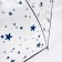 Umbrella - a semiautomatic “pattern” cane, 8 spokes, r = 54 cm, the color is transparent/blue