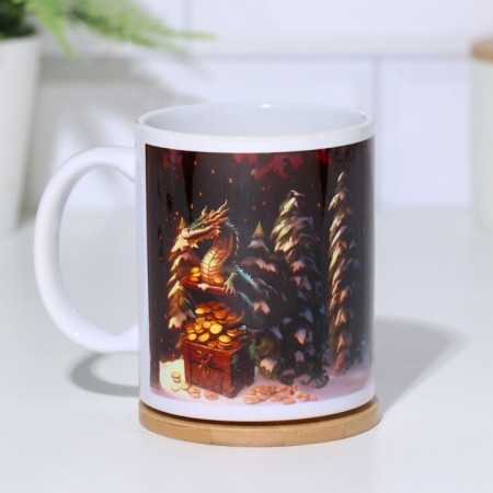 Sublimation mug "Get wishes more, Dragon 2024"-1