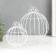 Summary Metal "Karetkva" White set 2 pcs 16x12x9 cm 20x14.5x12 cm