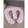 Pillow for twins "Bear with a bow", Hollofiber