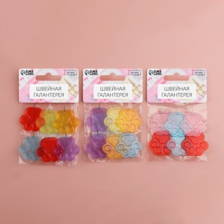 Nithevderevators, 3 × 3 cm, 6 pcs, colorful color-3