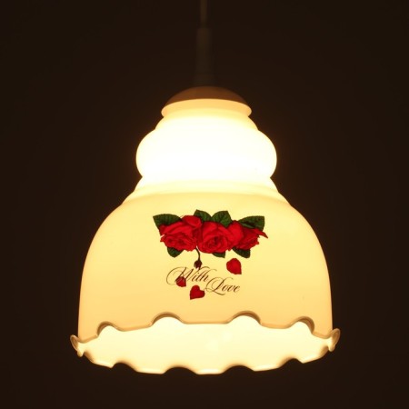 Lamp Bayerlux "Elena" 1 lamp E27 60 W milk (Fig. Mix)-2