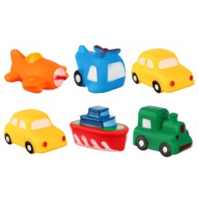 A set of rubber toys for the bath 