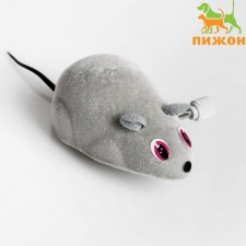 Clockwork mouse, 7 cm, gray