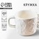 Ceramic "Swallows" white mug, 260 ml, white color