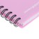 Notepad for spirals A6 80 sheets, cage, Erichkrause "Brave Cats" Plastic Cover Silkography, Bloc Offset 100%, purple