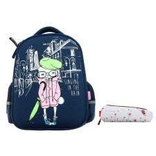 Bruno visconti rainy day backpack. Rabbit, 38 x 30 x 20 cm, pencil case as a gift