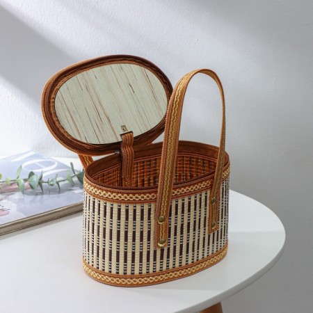 Basket for storage of the shares Nature, 20 × 13 × 13, bamboo-2
