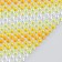 Sticker Plastic Rhinestone "Yellow gradient" 30x10.5 cm