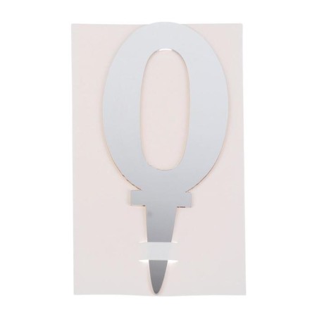 Topper "0", acrylic, Mix colors-1