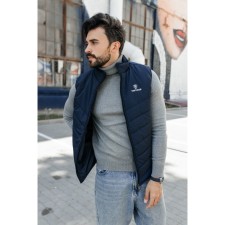 Male vest, size 46, dark blue color