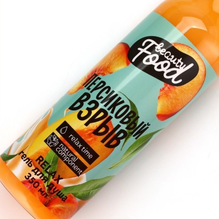 Гель для душа, 350 мл, аромат персика, BEAUTY FOOD-3